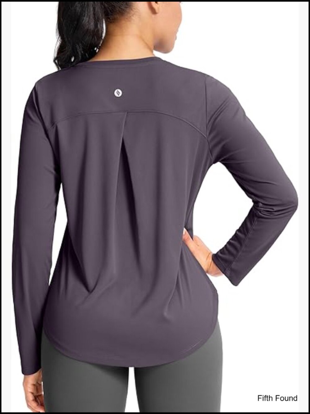 Lightweight Long Sleeve Workout Top UPF 50+ Quick Dry Athletic Gym Yoga